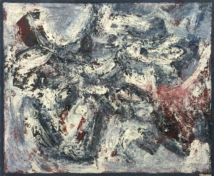 franck gribling METAMORPHOTICAL LANDSCAPE 1957 Oilonboard 100X122 CM