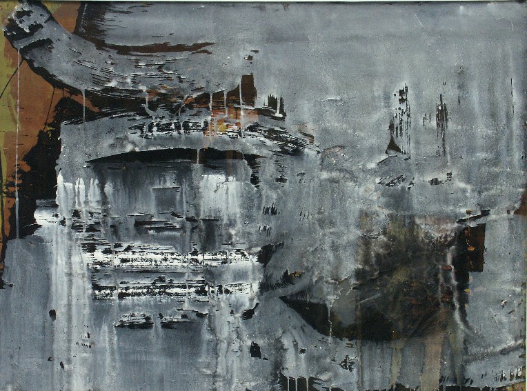 franck gribling OCEAN GRIS 1957 gouache 75x100 cm