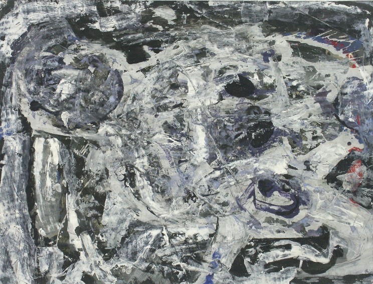 franck gribling ONRUST III 1957 gouache 50x65 cm