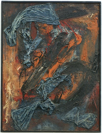 franck gribling SHIRTACTION 1958 oilonboard 170x120-cm