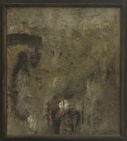 franck gribling ESPACEGRIS 1959 oiloncanvas 100x90 cm