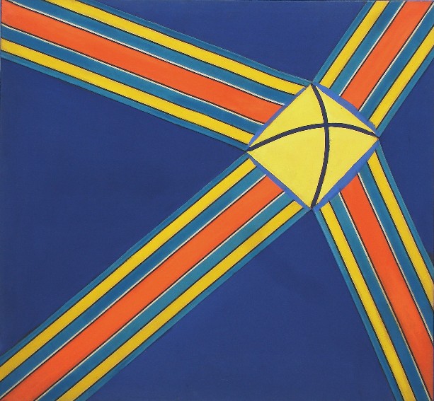 Illuminated space pyramid 1965 130x140