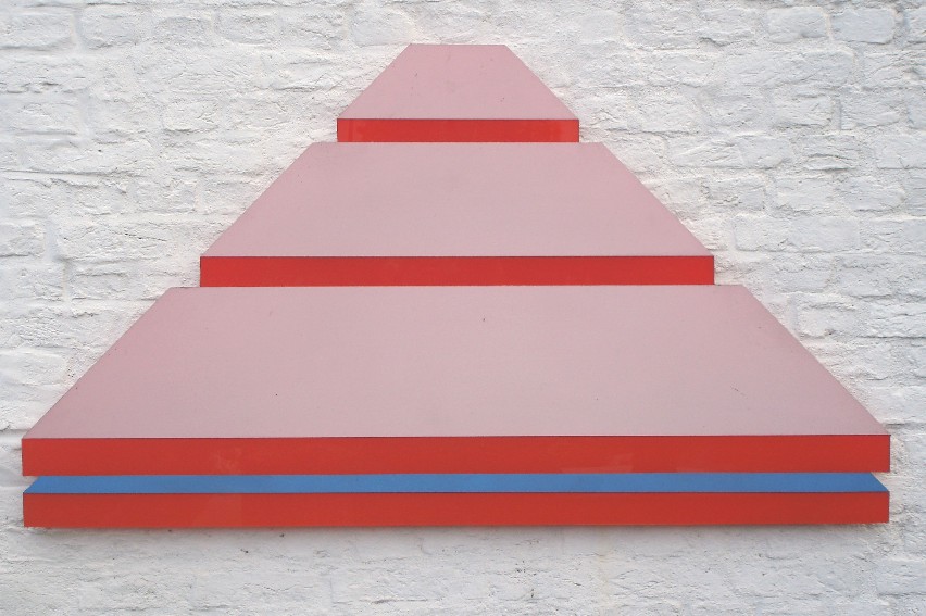 franck gribling FLAT COLOURVOLUMES 1967 Signpaintperspex 70x100 cm