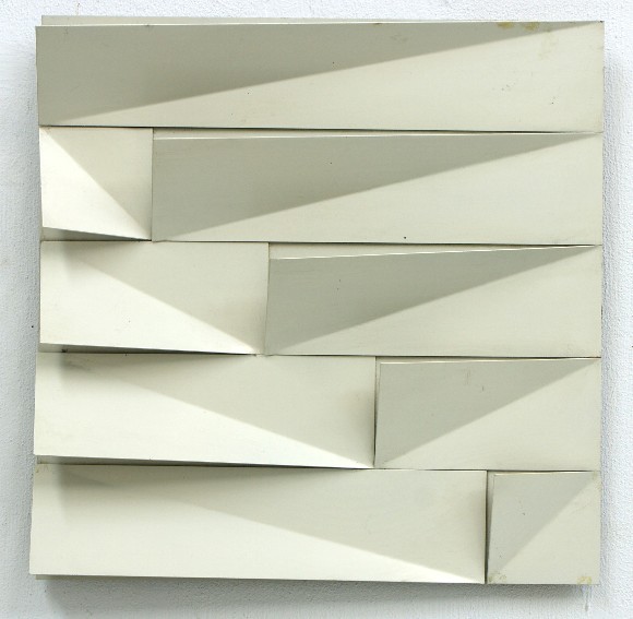 franck gribling SPACEMODULATION 1971 aluminium 50x50x5 cm