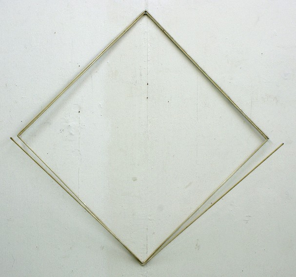 franck gribling SPACELINES 1974 Ironrods 100x100x25 cm