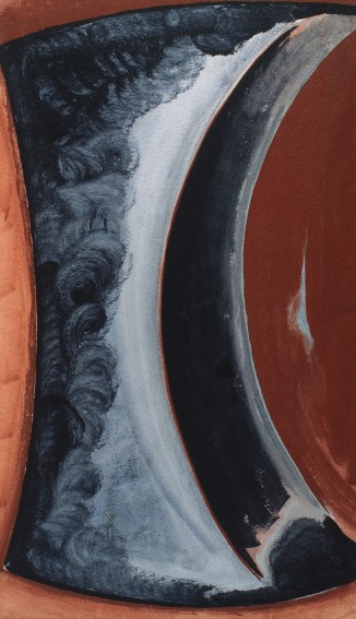 franck gribling SPACEMONUMENT 1986 acrylic-paper 200x120 cm