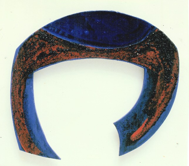 franck gribling SPACEMATERIAL 1988 EpoxyCoalPlywood 45x45 cm