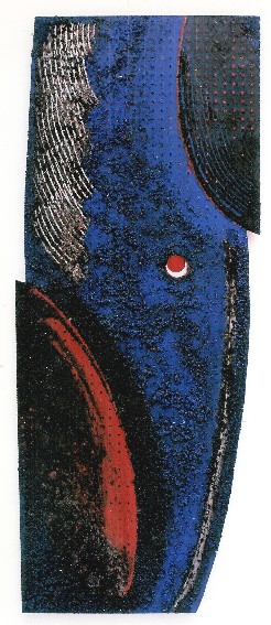 franck gribling BirthOfMatter 1989 EpoxyCoal 175x65 cm