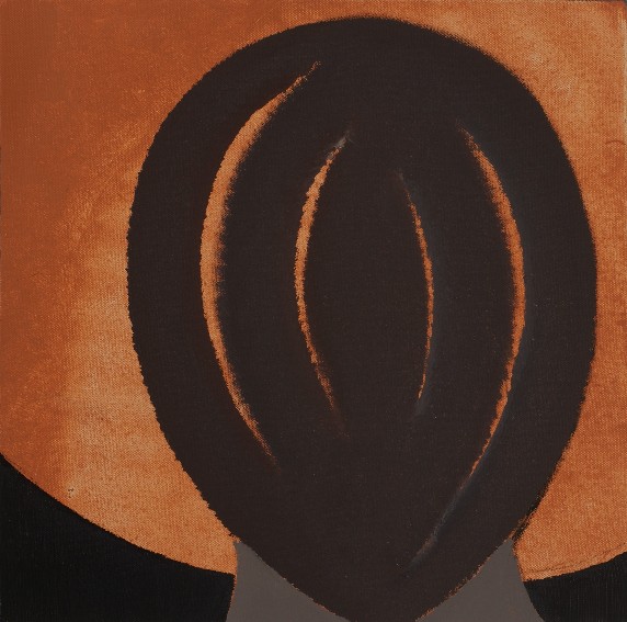 franck gribling HAIRCUT 02-2010 acrylcanvas 40x40 cm